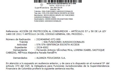 Fallo condenatorio contra Alianza Fiduciaria – Proy. Hacienda el Bosque Ibagué